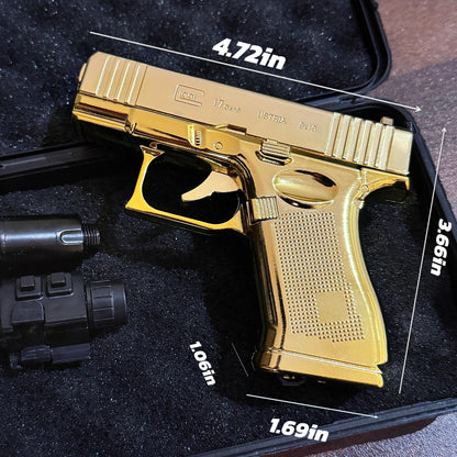 FoxLume Glock 17 - Shaped Windproof Metal Lighter | Dual Flame | Refillable Butane Lighter（Without Fuel）