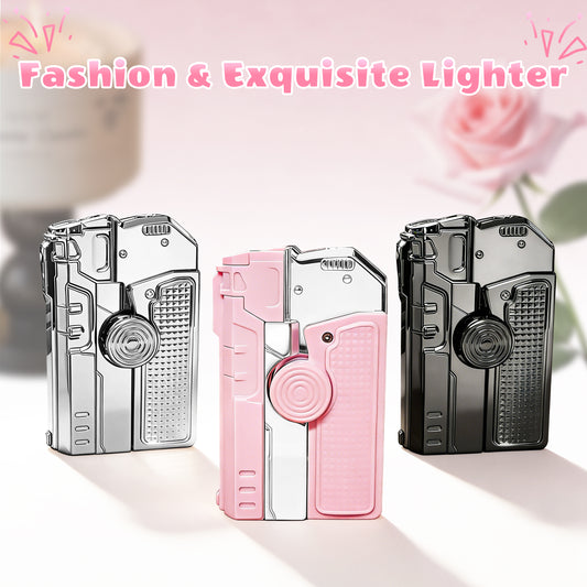 Ladies's  Fingertip Gyroscope Butane Lighter-Metallic Texture, Elegant Gifts [Without Butane]