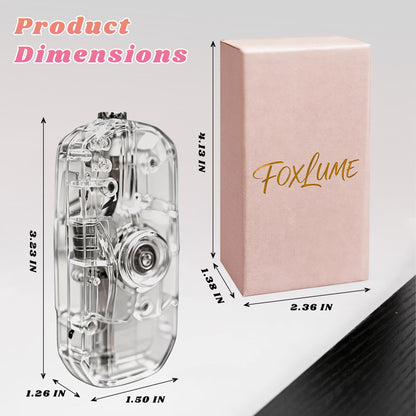 Transparent Decompression Windproof Lighter with DIY Stickers&Gift box