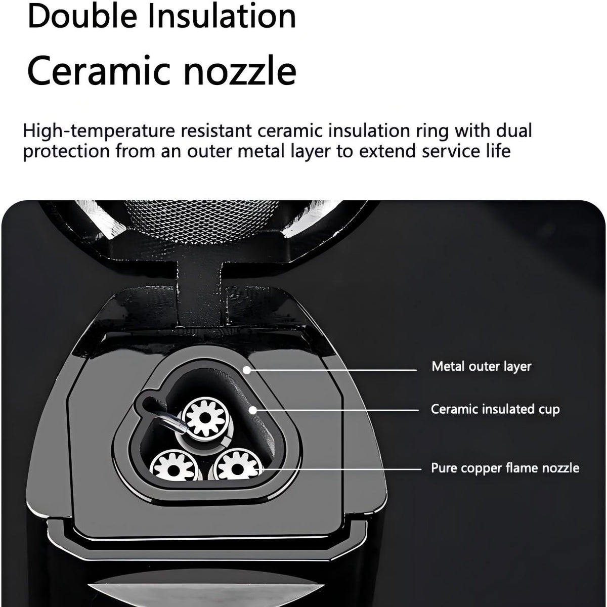All-in-One Cigar Torch Lighter Set with V Cutter, Punch and Holder, Windproof Triple Jet Refillable Butane Lighter Kit with Present Box, Adjustable Flame (Gas Not Included)