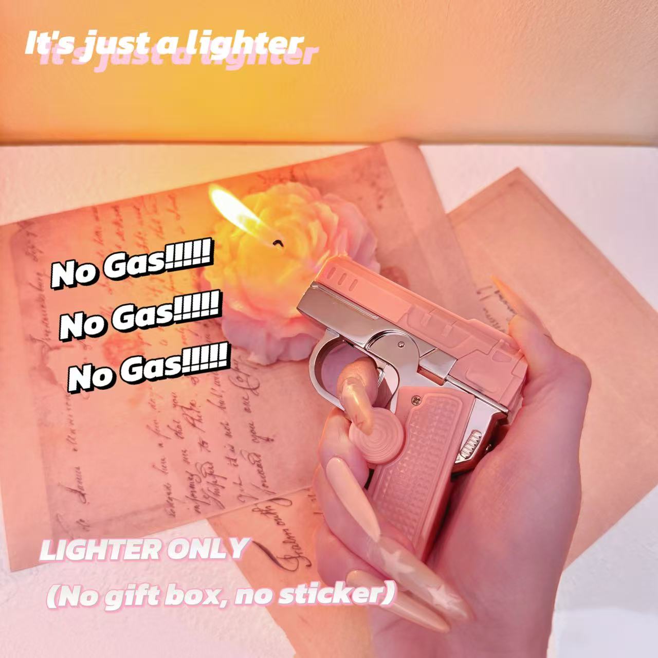 Elegant Fidget Lighter:-Foldable Windproof Flame with Gyroscope for Stress Relief