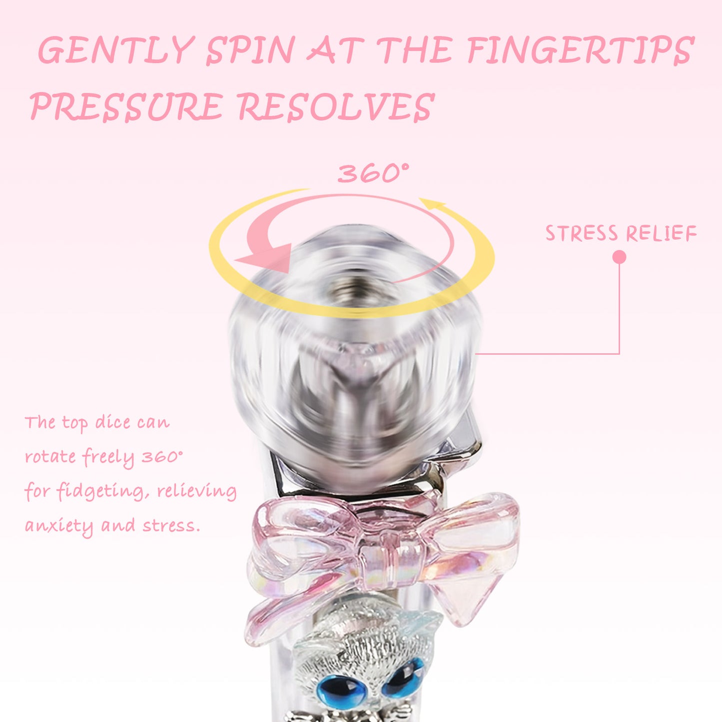 Foxlume Cute Cat Windproof Lighter-With Pink Gift Box[Without Gas]