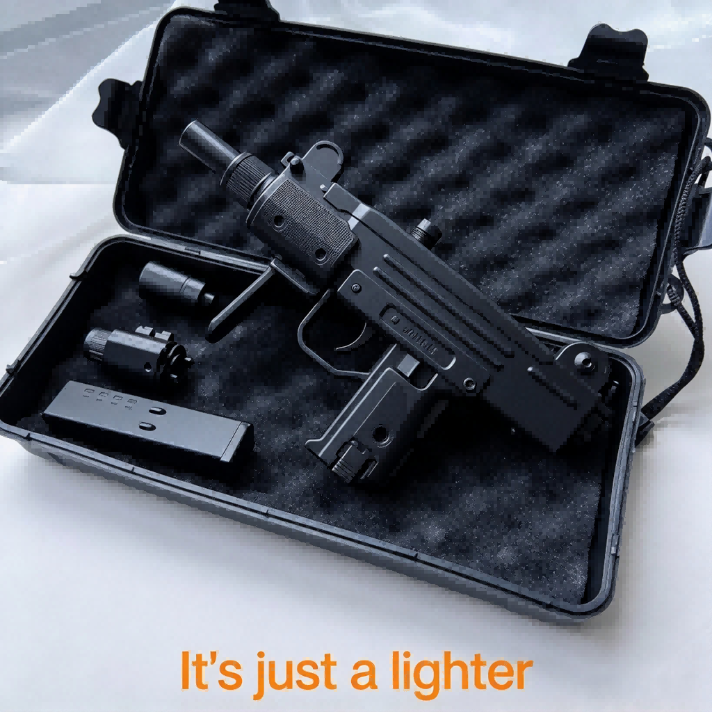 [FoxLume] Uzi Windproof Butane Lighter