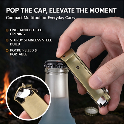 Multi-Function Outdoor Torch Lighter with Bottle Opener – Compact EDC Tool