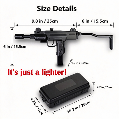 [FoxLume] Uzi Windproof Butane Lighter