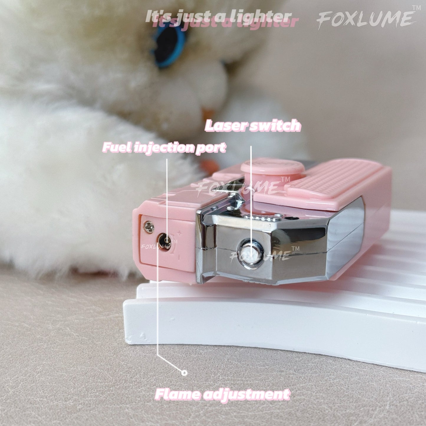 Elegant Fidget Lighter:-Foldable Windproof Flame with Gyroscope for Stress Relief