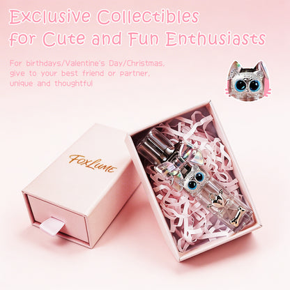 Foxlume Cute Cat Windproof Lighter-With Pink Gift Box[Without Gas]