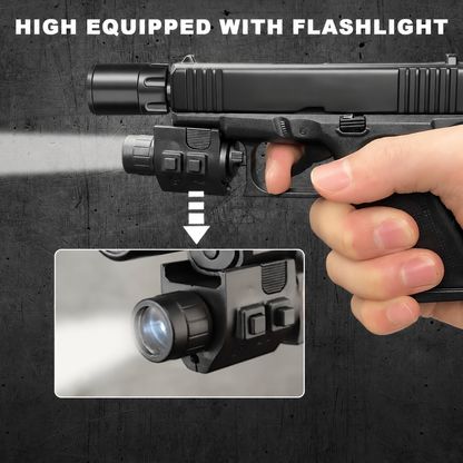 FoxLume Glock 17 - Shaped Windproof Metal Lighter | Dual Flame | Refillable Butane Lighter（Without Fuel）