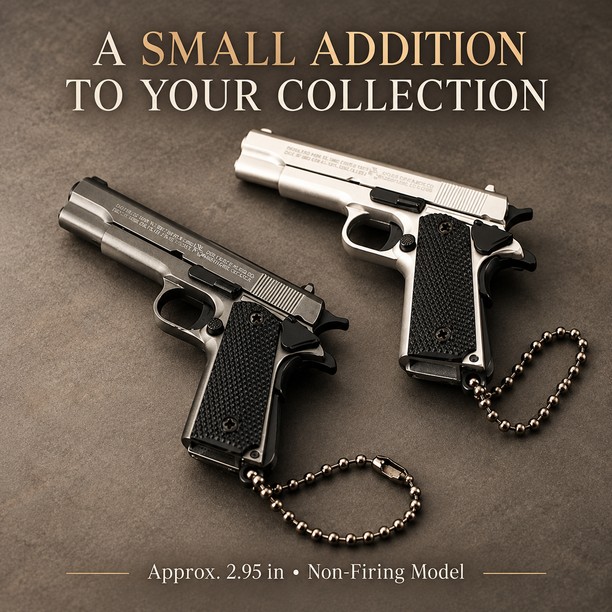 1:3 Mini 1911-Style Metal Collectible Model – Non-Firing, Take-Apart Design