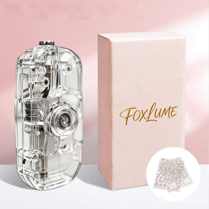 Transparent Decompression Windproof Lighter with DIY Stickers&Gift box