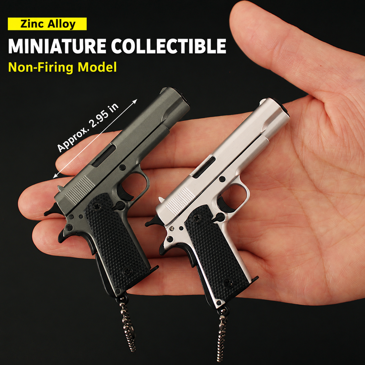 1:3 Mini 1911-Style Metal Collectible Model – Non-Firing, Take-Apart Design