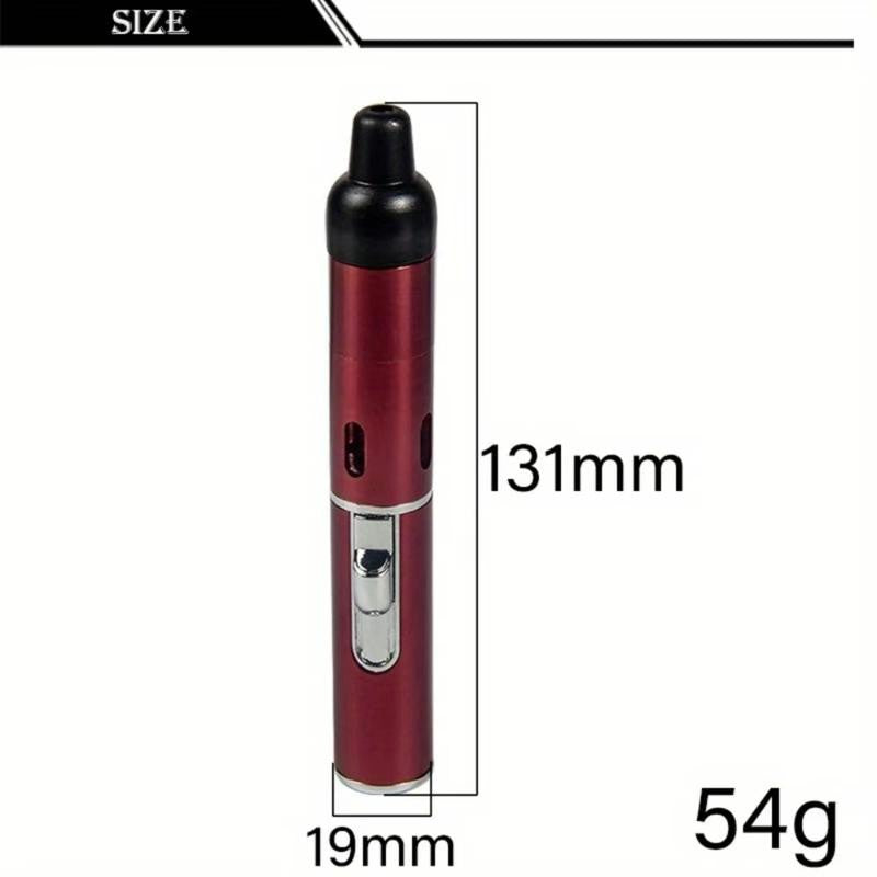 [Lighter only (Without Butane)]Refillable Metal Butane Pipe&Torch 2 IN 1 Lighter