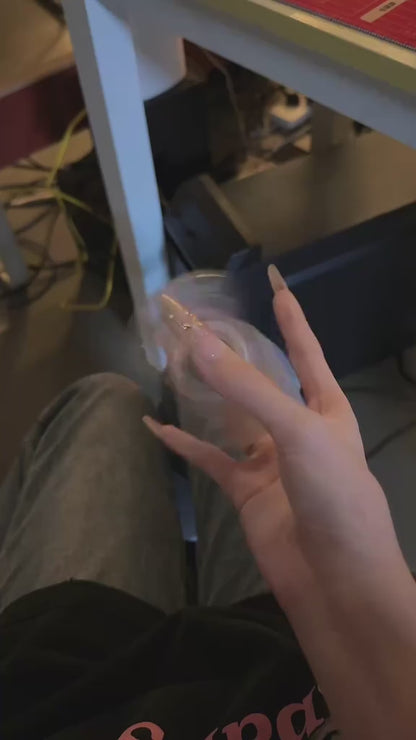 Transparent Decompression Windproof Lighter with DIY Stickers&Gift box